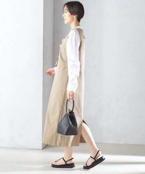 ストレッチ グログラン ジャンパー スカート ◇ 