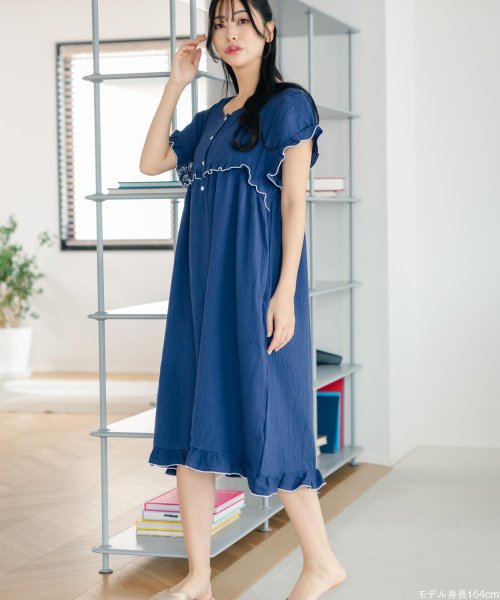 コットン100％のWガーゼ マタニティとしても使える楽ちんワンピース 「ふわリラガーゼ ワンピース」 ワンピース 人気・おすすめ｜多用途・生活用品におすすめ 口コミ人気 即納 日本国内発送・信頼対応