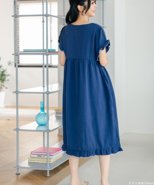 コットン100％のWガーゼ マタニティとしても使える楽ちんワンピース 「ふわリラガーゼ ワンピース」 ワンピース 人気・おすすめ｜多用途・生活用品におすすめ 口コミ人気 即納 日本国内発送・信頼対応