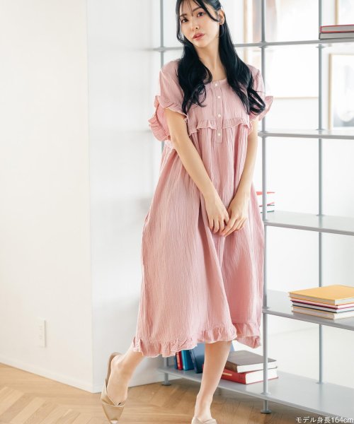 コットン100％のWガーゼ マタニティとしても使える楽ちんワンピース 「ふわリラガーゼ ワンピース」 ワンピース 人気・おすすめ｜多用途・生活用品におすすめ 口コミ人気 即納 日本国内発送・信頼対応