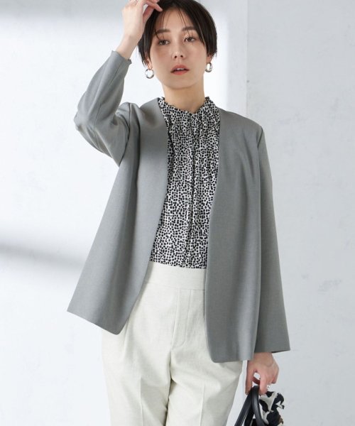 〈手洗い可能／撥水加工／接触冷感〉カラーレス ジャケット（セットアップ対応） 品番：313