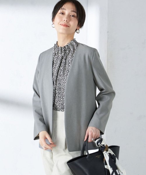 〈手洗い可能／撥水加工／接触冷感〉カラーレス ジャケット（セットアップ対応） 品番：313