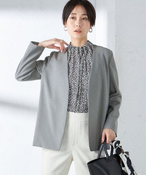 〈手洗い可能／撥水加工／接触冷感〉カラーレス ジャケット（セットアップ対応） 品番：313