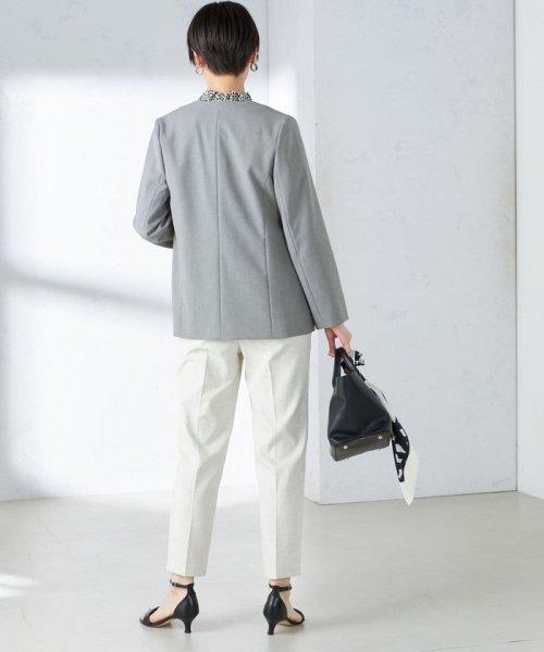 〈手洗い可能／撥水加工／接触冷感〉カラーレス ジャケット（セットアップ対応） 品番：313