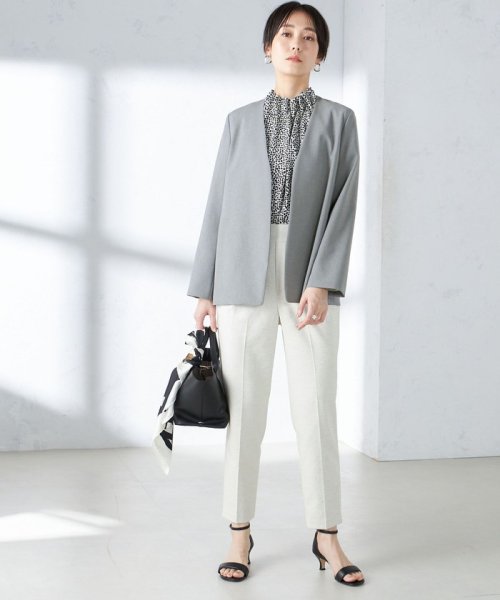 〈手洗い可能／撥水加工／接触冷感〉カラーレス ジャケット（セットアップ対応） 品番：313