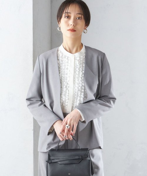 〈手洗い可能／撥水加工／接触冷感〉カラーレス ジャケット（セットアップ対応） 品番：313