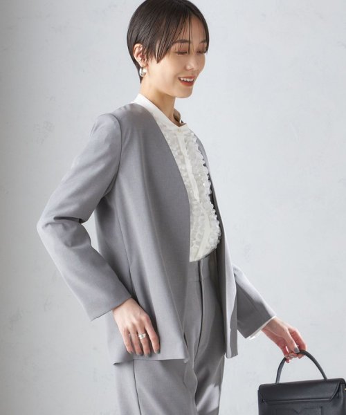 〈手洗い可能／撥水加工／接触冷感〉カラーレス ジャケット（セットアップ対応） 品番：313