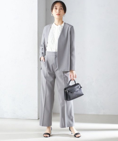 〈手洗い可能／撥水加工／接触冷感〉カラーレス ジャケット（セットアップ対応） 品番：313