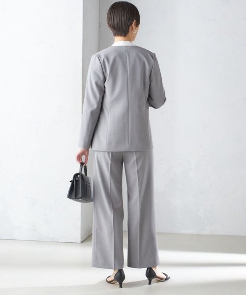 〈手洗い可能／撥水加工／接触冷感〉カラーレス ジャケット（セットアップ対応） 品番：313