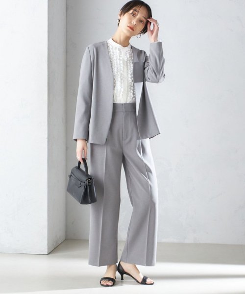 〈手洗い可能／撥水加工／接触冷感〉カラーレス ジャケット（セットアップ対応） 品番：313