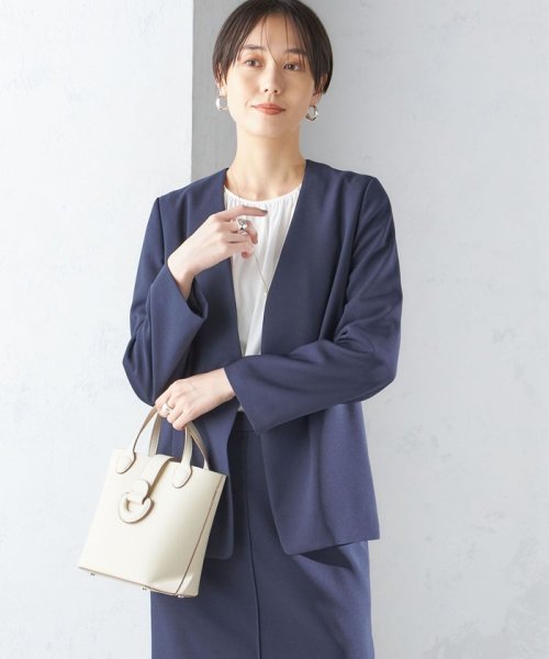 〈手洗い可能／撥水加工／接触冷感〉カラーレス ジャケット（セットアップ対応） 品番：313