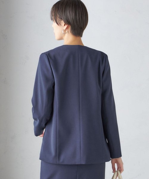 〈手洗い可能／撥水加工／接触冷感〉カラーレス ジャケット（セットアップ対応） 品番：313