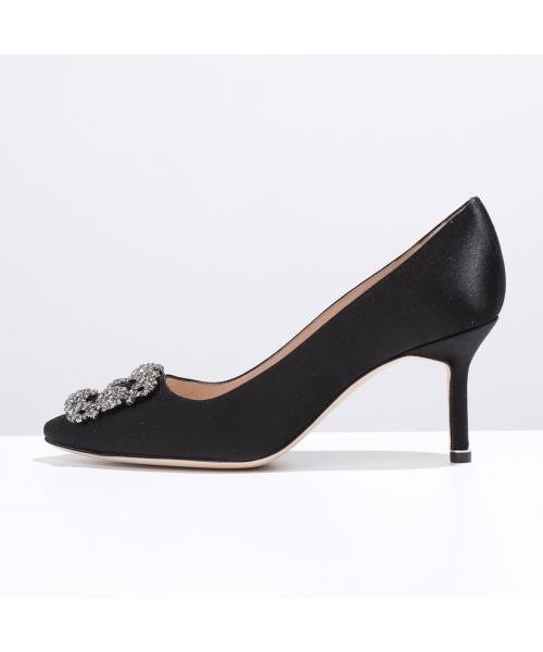 MANOLO BLAHNIK パンプス HANGISI FMC SATIN 070 MANOLO BLAHNIK パンプス HANGISI FMC SATIN