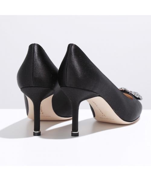 MANOLO BLAHNIK パンプス HANGISI FMC SATIN 070 MANOLO BLAHNIK パンプス HANGISI FMC SATIN