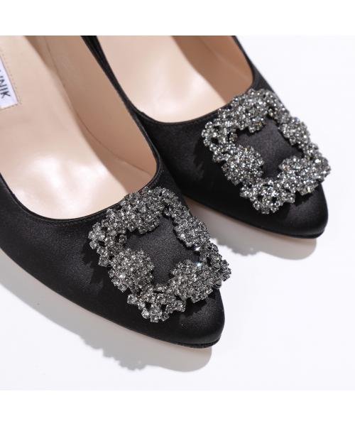 MANOLO BLAHNIK パンプス HANGISI FMC SATIN 070 MANOLO BLAHNIK パンプス HANGISI FMC SATIN