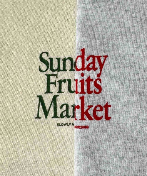 CANAL JEAN(キャナルジーン)/El mar(エルマール)"Sunday Fruits Market"トレーナー/img13