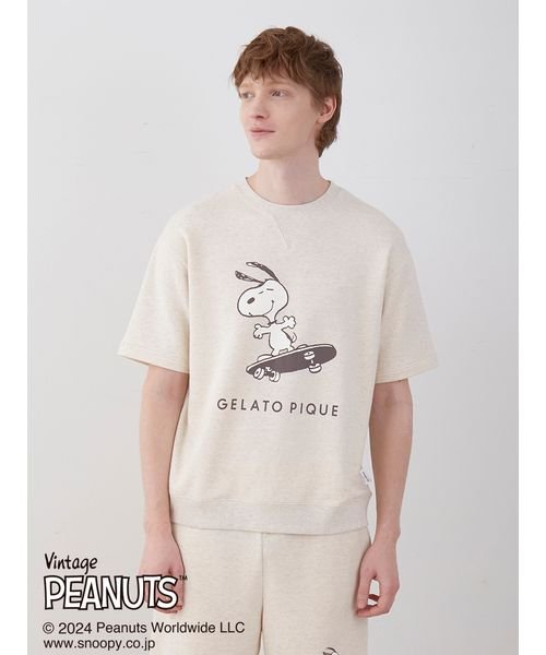 GELATO PIQUE HOMME(GELATO PIQUE HOMME)/【PEANUTS】【HOMME】裏毛ワンポイントロゴプルオーバー/img04