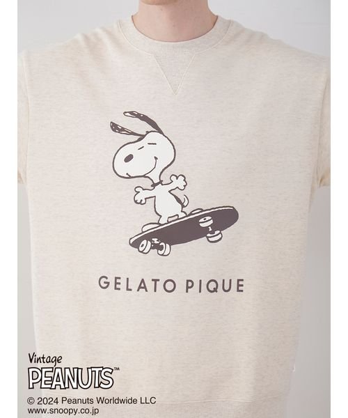 GELATO PIQUE HOMME(GELATO PIQUE HOMME)/【PEANUTS】【HOMME】裏毛ワンポイントロゴプルオーバー/img11