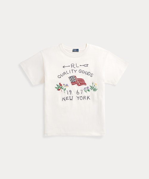 POLO RALPH LAUREN(POLO RALPH LAUREN)/エンブロイダリー フラッグ コットン Tシャツ/img01