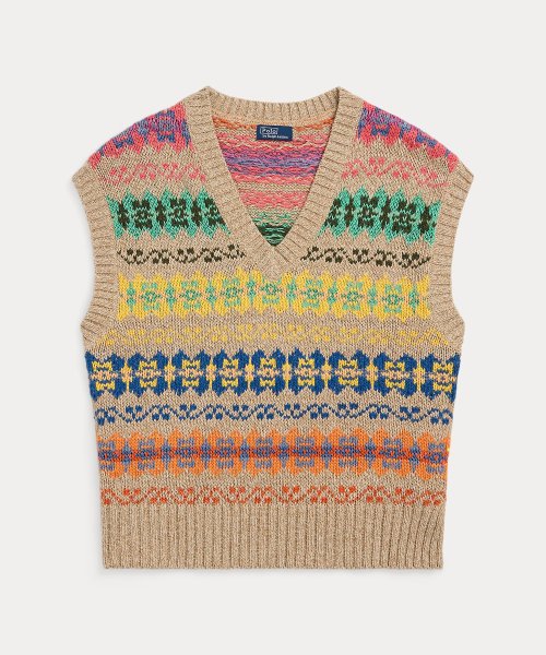 フェア アイル セーター ベスト 1％ 3％