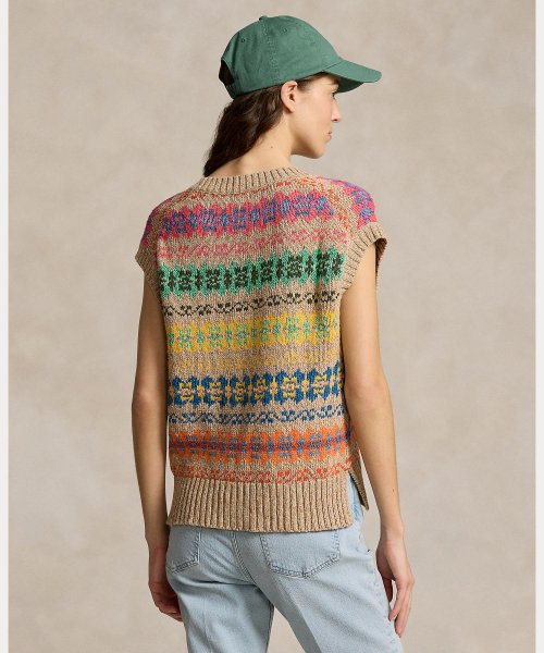 フェア アイル セーター ベスト 1％ 3％