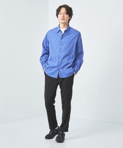 リネンライク ドビー イージー パンツ 9分丈 －ストレッチ・防シワ 