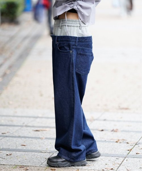 セール】【soduk / スドーク】easy layered denim trousers(506029769 