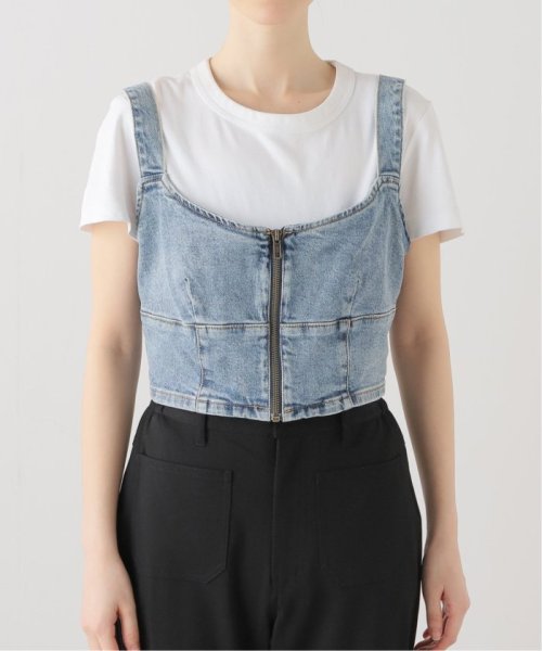 JOINT WORKS(ジョイントワークス)/GUESS ZIP BUSTIER DENIM TOP/img02