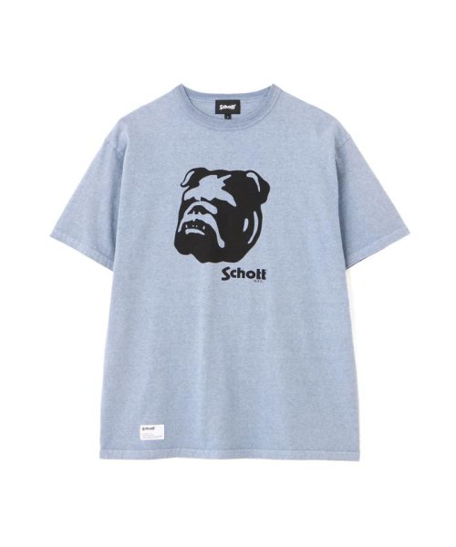 Schott(ショット)/HEATHER T－SHIRT "STENCIL BULLDOG"/ヘザーTシャツ "ステンシル ブルドッグ/img14