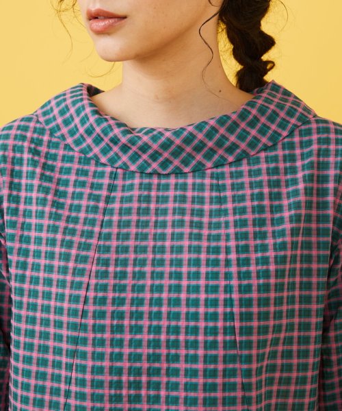 Marcar チェックワンピース 