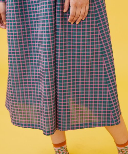 Marcar チェックワンピース 