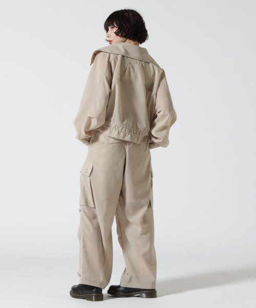 Schott(ショット)/Women's/×RUMBLE RED/ランブルレッド/SLUB CHIFFON CARGO PANTS/スラブシフォン カーゴパンツ/img07