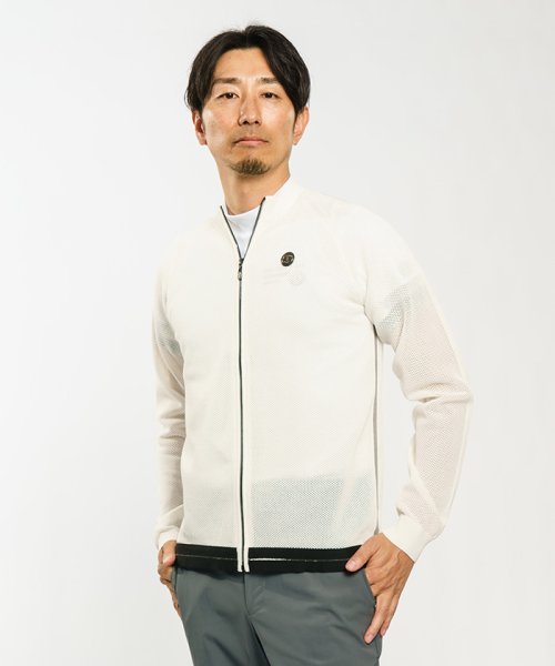 LANVIN SPORT(ランバン スポール)/【宮沢氷魚着用】フルオープンメッシュニットセーター/img17