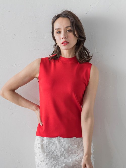 LUCINDAノースリーブニット≪手洗い可能≫ OCQ1498193467(11440円)