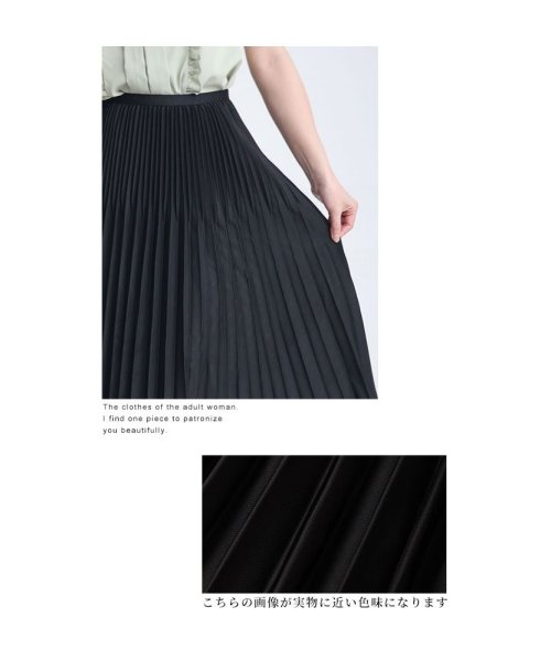 Sawa a la mode(サワアラモード)/レディース 大人 上品 カラーで遊ぶ大人のプリーツスカート/img10