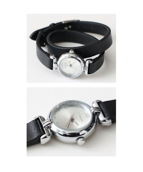 Sawa a la mode(サワアラモード)/レディース 大人 上品 上品さ添える防水つき二重ベルト腕時計/img19