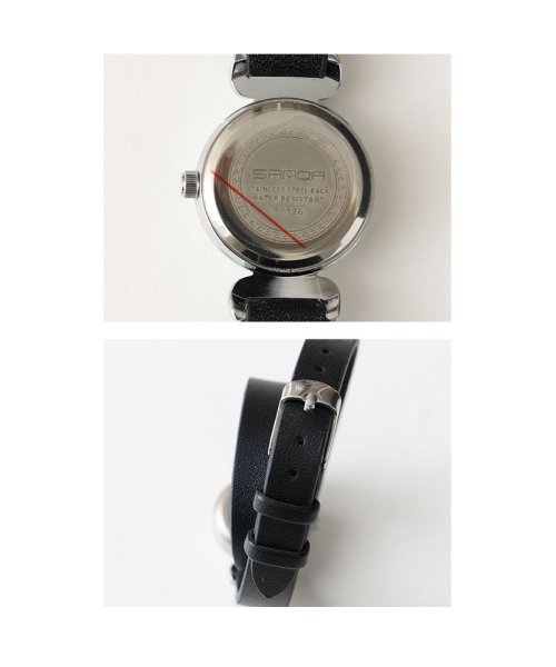 Sawa a la mode(サワアラモード)/レディース 大人 上品 上品さ添える防水つき二重ベルト腕時計/img20