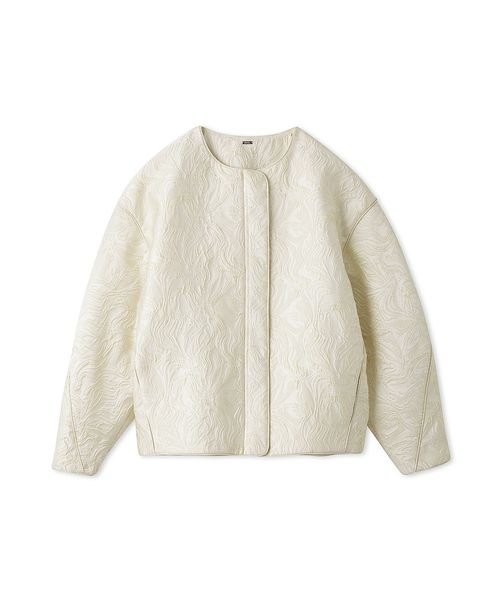 膨れジャガードコクーンブルゾン 予めご了承ください