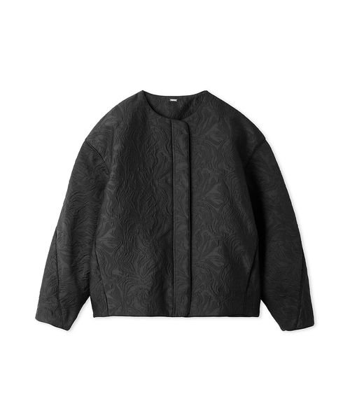 膨れジャガードコクーンブルゾン 予めご了承ください