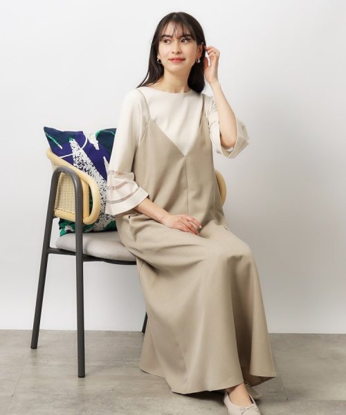 ≪エマール検証済≫シアーボーダーフレアスリーブニット【洗濯機洗い可】 人気・おすすめ｜使いやすい・旅行におすすめ 品質保証 全国発送 在庫限り