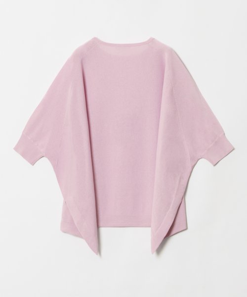 コットンリネンブレンドプルオーバーニット 