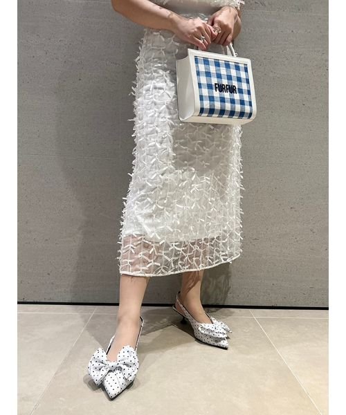 【WEB限定カラー】リボンマテリアルスカート UO1494198207(11550円)