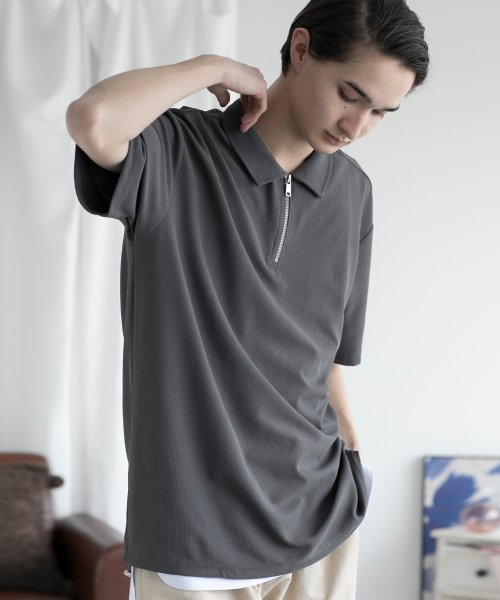 aimoha(aimoha（アイモハ）)/aimoha MENFUNCTIONAL POLO SHIRT ファンクショナルポロシャツ吸水速乾/img02