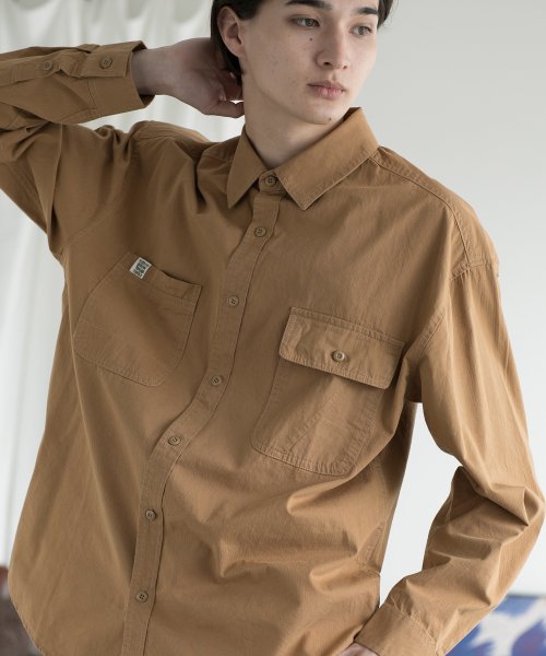 aimoha(aimoha（アイモハ）)/aimoha MENSLIM FIT MARINE SHIRT デニムシャツ/img04