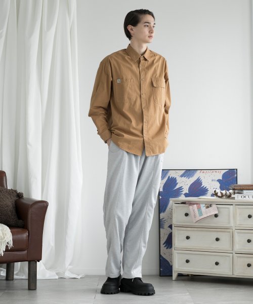 aimoha(aimoha（アイモハ）)/aimoha MENSLIM FIT MARINE SHIRT デニムシャツ/img08