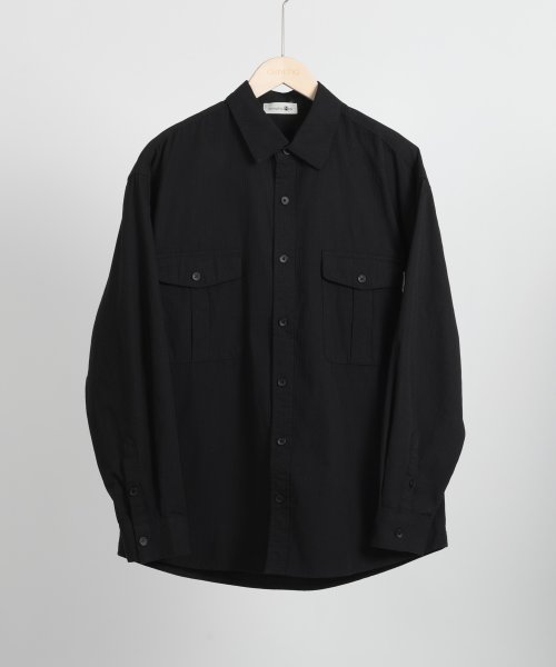 aimoha(aimoha（アイモハ）)/aimoha MENSLIM FIT MARINE FLIP POCKET SHIRT デニムシャツ/img29