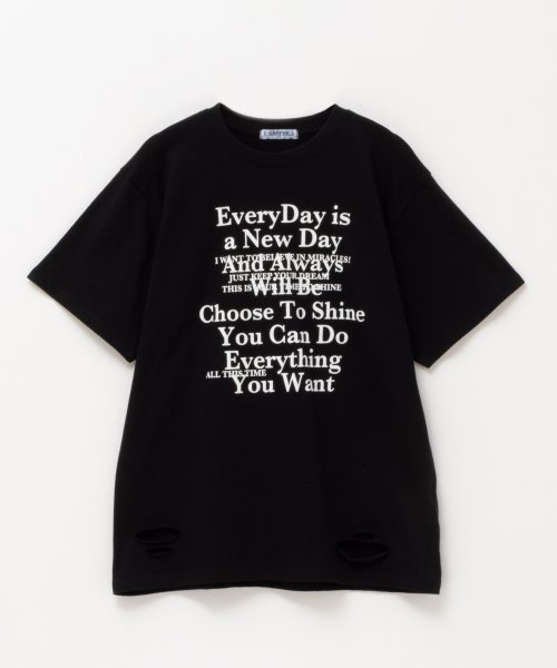 MAC HOUSE(kid's)(マックハウス（キッズ）)/T－GRAPHICS ティーグラフィックス ダメージビッグTシャツ MAG24122/img03