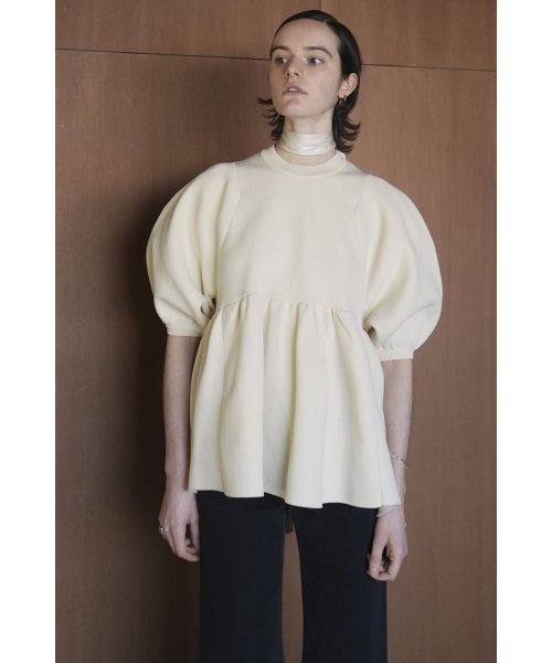 CLANE(クラネ)/BALLOON SLEEVE GATHER KNIT TOPS/img03