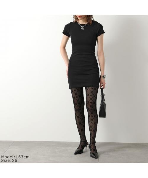 MARINE SERRE(マリーンセル)/Marine Serre レギンス Moonogram Mesh Flock Leggings/img06