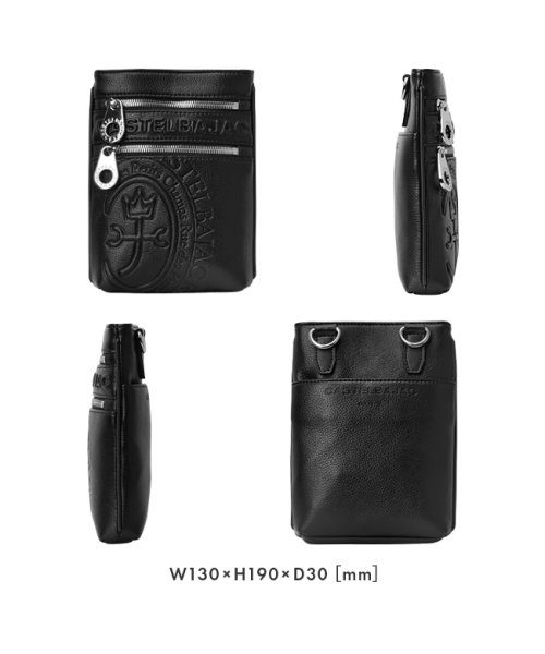 カステルバジャック ダナン バッグ ショルダーバッグ ショルダーポーチ メンズ レディース 斜めがけバッグ Danang CASTELBAJAC 45111 シンプルなデザインながらも 大胆で存在感のあるロゴが際立ち スタイリッシュな雰囲気を醸し出しています